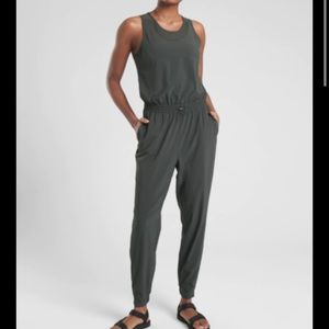 Athleta Hillside mesh romper/ jumpsuit
